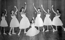 Douglas School - ballerinas in show, 1956